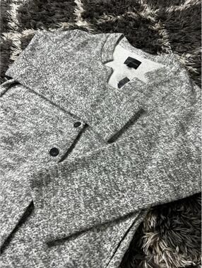 NWT Buckle Black Women Knit Cardigan Sweater Jacket Gray White XL